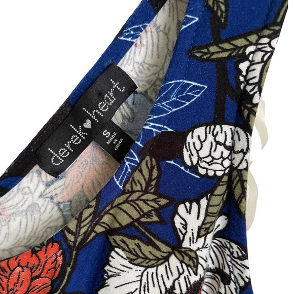 derek❤️heart Printed Floral Summer Girls Romper size S - Picture 4 of 4